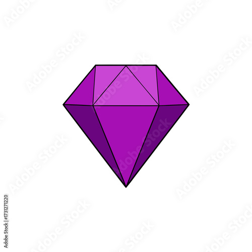 diamond on white background