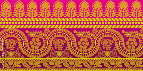beautiful graphic saree design and this sari design is in Indian style which is for textile fashion industry and it can be used as wallpaper backdrop and website bg this style is originated in india 