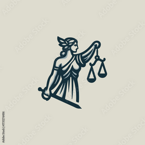 Justice Goddess Logo