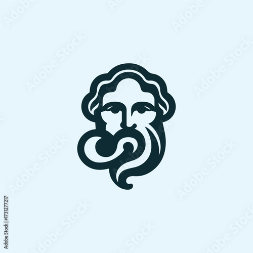 Man Erudite Philosopher Logo