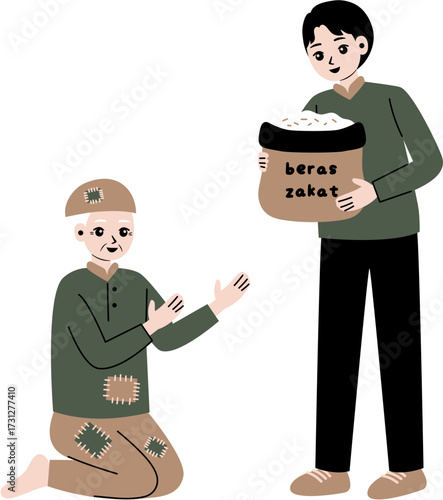 people give zakat islamic culture