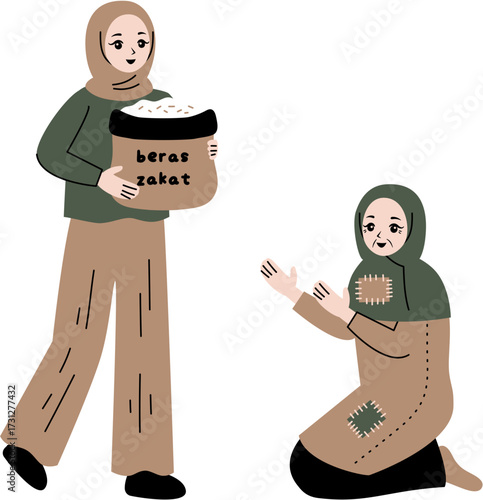 people give zakat islamic culture