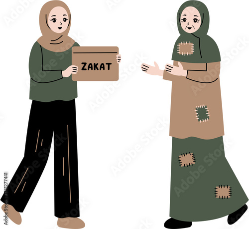 people give zakat islamic culture