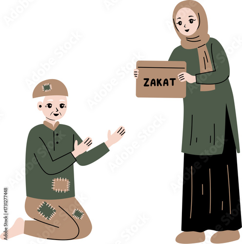 people give zakat islamic culture