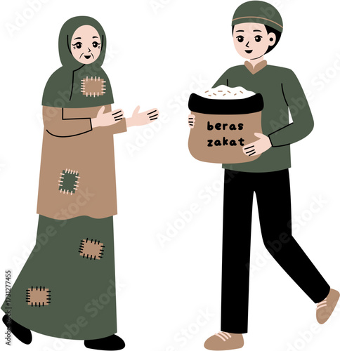 people give zakat islamic culture