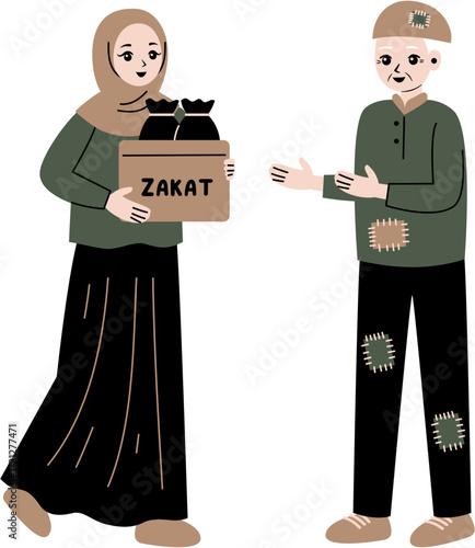 people give zakat islamic culture