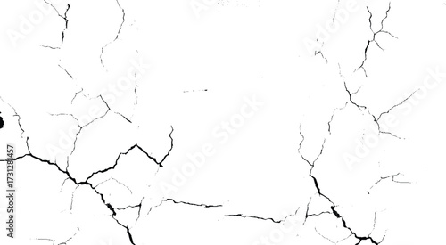 Texture soil dry crack background pattern. black and white vintage of cracked concrete scribble effect.	