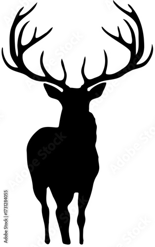 silhouette of a deer