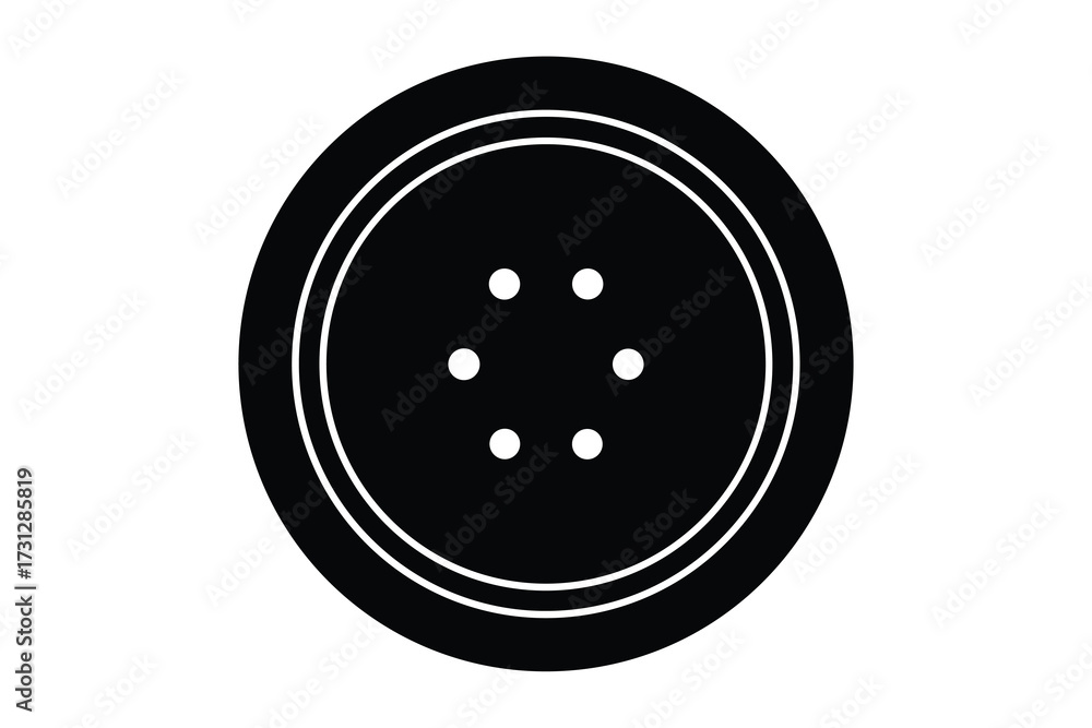 Obraz premium button silhouette vector icon illustration design