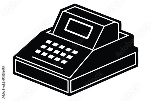 cash register vector icon illustration design