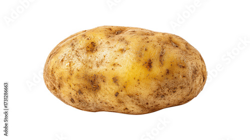 Baked potato isolated on a white background
