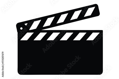 clapperboard vector icon illustration design