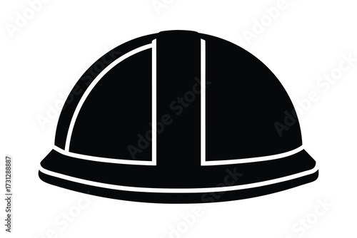 construction helmet vector icon illustration design