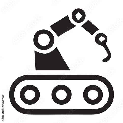 The Quintessential Mechanical Arm: An Iconic Representation of Modern Automation and Robotics.
