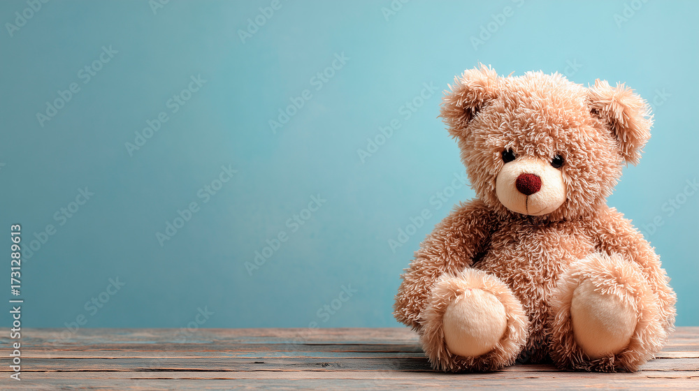 Obraz premium Teddy bear with copy space.