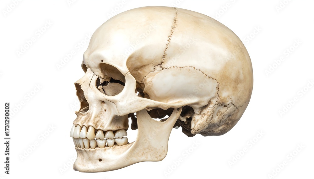Obraz premium Human skull profile