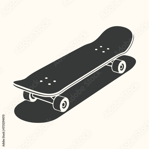 Vector art of silhouette of a child holding a bunch of balloons, appearing to float upwards against a plain background, symbolizing dreams and aspirations