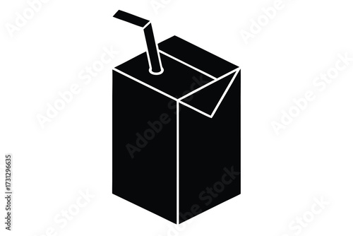 juice box vector icon illustration design