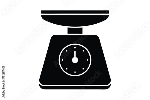 kitchen scale vector icon illustration design