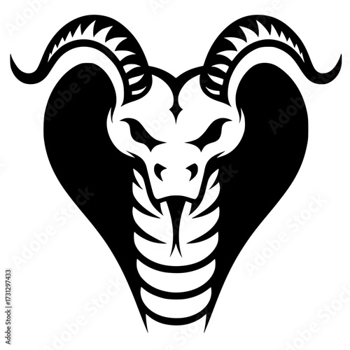 Devil cobra silhouette