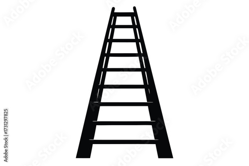 ladder silhouette vector icon illustration design