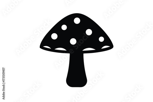 mushroom vector icon illustration design