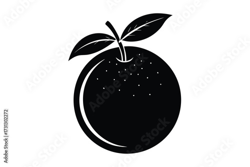 orange fruit vector icon illustration design