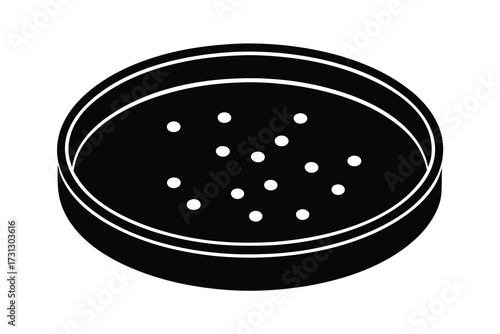 petri dish vector icon illustration design