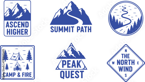 Mountain Camping Fire Compass North Wind Path ascend higher