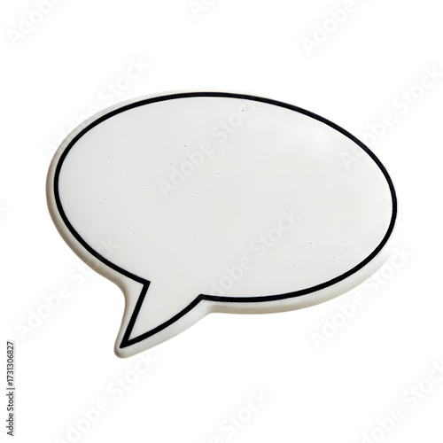 Blank Speech Bubble: Communication Graphic Element