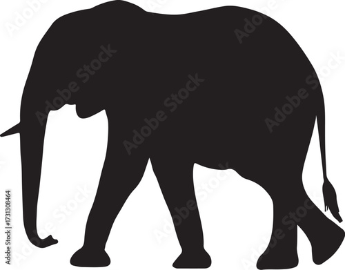 elephant silhouette vector