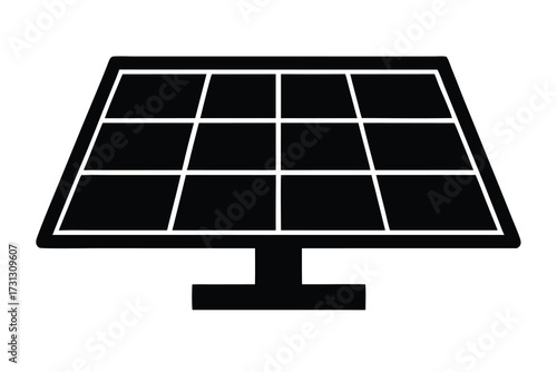 solar panel vector icon illustration design