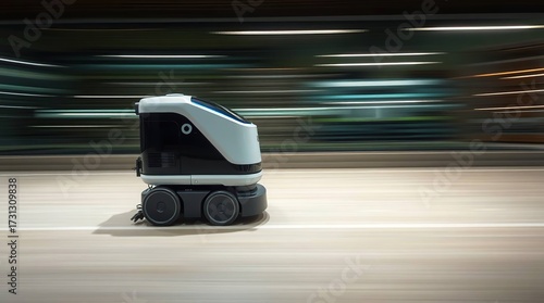 Fast Delivery Robot with City Street.