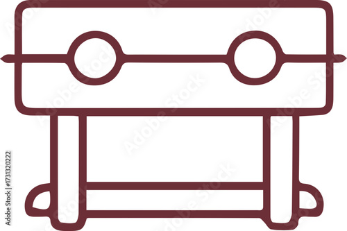 Historical Stocks Icon Representing Public Shame and Medieval Punishments from the Past