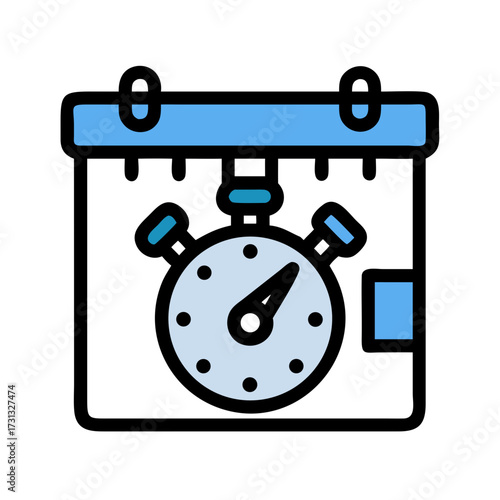 Blue level and gauge minimalist illustration on black background