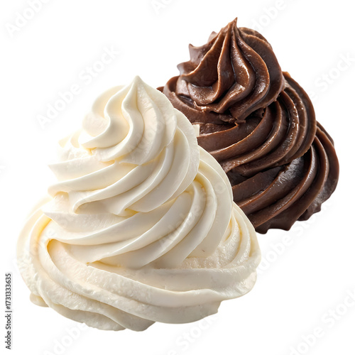 Creamy Delights: Vanilla and Chocolate Frosting