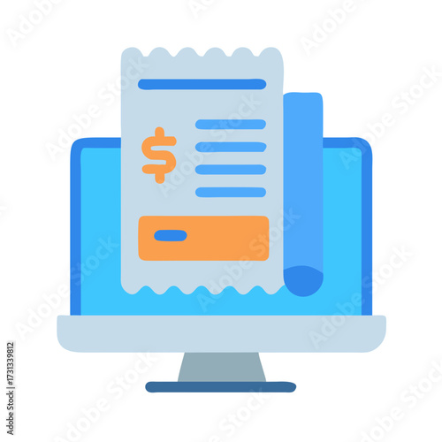 Online payment processing on a computer monitor screen