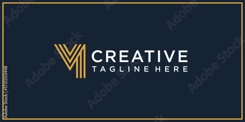 M line logo design inspiration