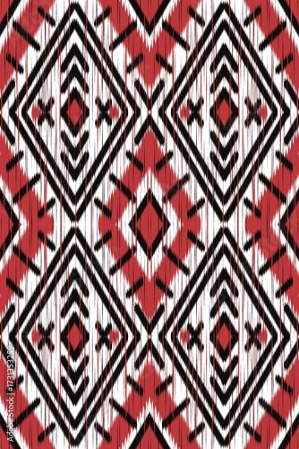 Abstract Ethnic Art, Ikat Seamless Patterns, Fabric Patterns, Fabric Patterns Consist of Delicate Lines, Folk Fabric Patterns, Covers, Folk Patterns, Wallpaper, Carpet Design, Prints, Wraps.