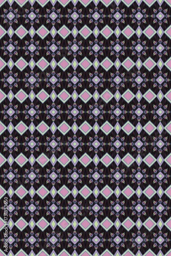 Abstract Ethnic Art, Ikat Seamless Patterns, Fabric Patterns, Fabric Patterns Consist of Delicate Lines, Folk Fabric Patterns, Covers, Folk Patterns, Wallpaper, Carpet Design, Prints, Wraps.