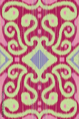 Abstract Ethnic Art, Ikat Seamless Patterns, Fabric Patterns, Fabric Patterns Consist of Delicate Lines, Folk Fabric Patterns, Covers, Folk Patterns, Wallpaper, Carpet Design, Prints, Wraps.