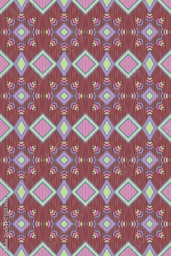 Abstract Ethnic Art, Ikat Seamless Patterns, Fabric Patterns, Fabric Patterns Consist of Delicate Lines, Folk Fabric Patterns, Covers, Folk Patterns, Wallpaper, Carpet Design, Prints, Wraps.