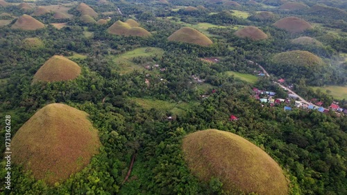 Wallpaper Mural Famous Chocolate Hill 4k 60fps Aerial Drone footage 2 Torontodigital.ca