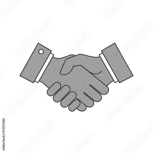 Two hands shaking in agreement.