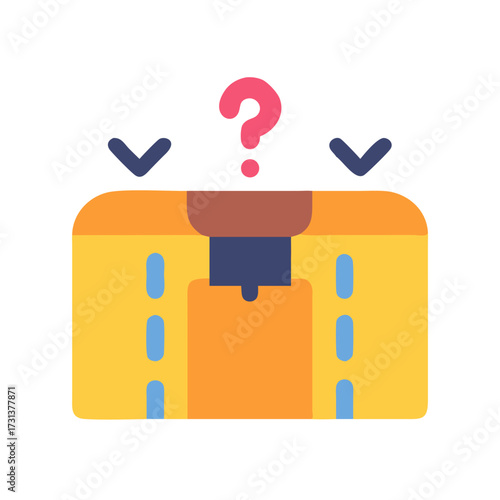 Icon of package with question mark shows delivery issues