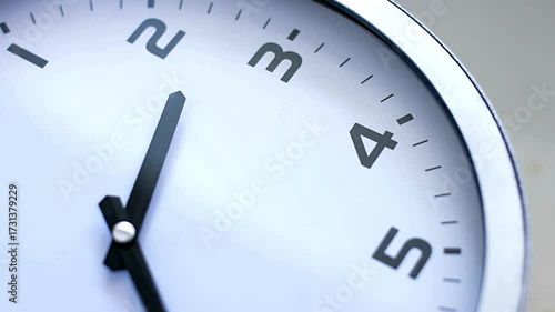 Clock face time lapse. showing timelapse of Clock time ticking on a classic Wall Clock backgrounds