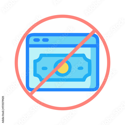 Online payment is restricted with money on web page