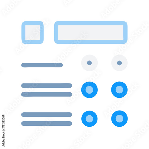 Interface elements showing selection options on a black background