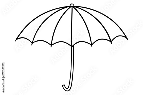 umbrella isolated on white background