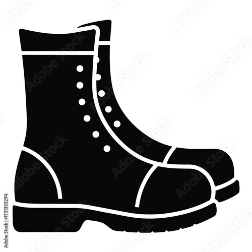 Wallpaper Mural winter boots silhouette vector icon Torontodigital.ca